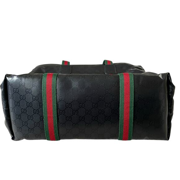 GUCCI Black GG Crystal Canvas Medium Tote Bag New & Authentic - Picture 7 of 11